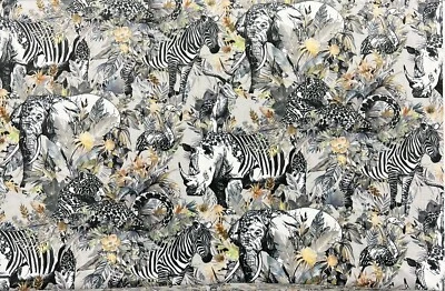 Chess Designs Fabric Serengeti Vol. Stone 6mtrs (velvet) - Image 1 of 4