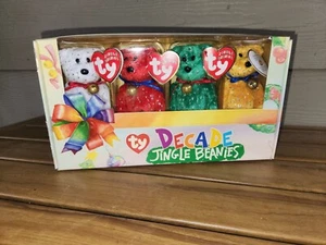 TY Jingle Beanies - Set 4 DECADE Bears (Komplettes Set im Karton)  - Bild 1 von 6
