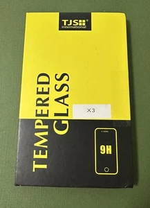 3X TJS Samsung Galaxy J3 2018 Coverage Tempered Glass Screen Protector SEALED - Picture 1 of 3