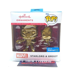 Hallmark Funko Pop Starlord Groot Gold Chase Ornament MARVEL CHRISTMAS AVENG... - Picture 1 of 6