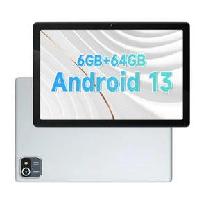 AEEZO Tablet 10 Inch Android 13 6(2+4)+64GB Quad Core 1280×800 HD+IPS Screen - Picture 1 of 8