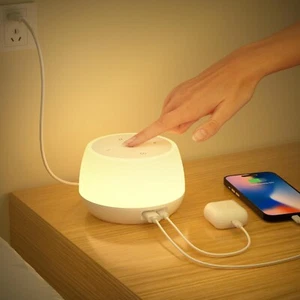 Lámpara Nocturna, Luz LED Táctil, Carga USB 20W - Decoración Dormitorio - Imagen 1 de 12
