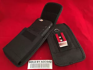 SCHWERLAST NYLON HÜLLE HOLSTER GÜRTEL CLIP ETUI FÜR IPHONE 6 PLUS HYBRID PANZER - Bild 1 von 10