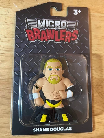 Shane Douglas Franchise ECW Micro Brawler Pro Wrestling Crate Exclusive New Cover
