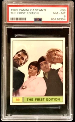 1969 THE FIRST EDITION Kenny Rogers Panini Cantanti Rookie PSA 8 pop 1 ,1 higher - Image 1 of 2