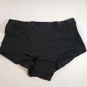 Victoria's Secret Signature Boyshort Medium Black Cotton - Picture 1 of 4