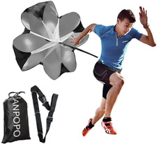 ANPOPO Bfsmile Running Speed Training 56" Parachute with Adjustable Strap, Free 