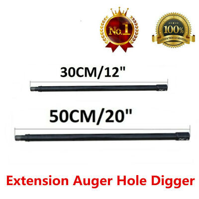 Extension Drill Bit Auger 20  12  Gas Post Hole Digger Earth Kit Long 3/4  Shaft • 23.86£