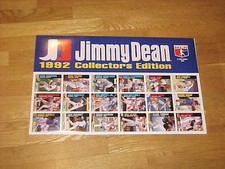 1992 Jimmy Dean Baseball Advertising Baseball Card Display Piece Sandberg Gwynn