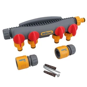 Hozelock 4 Wege Wasserhahn Multischlauch Rohrverbinder Adapter Bewässerung Garten Hof - Bild 1 von 6