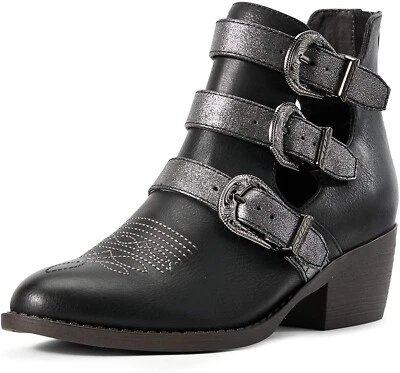 Ariat 245822 Womens Unbridled Melody Leather Bootie Black Size 5.5 B Medium - Image 1 of 4