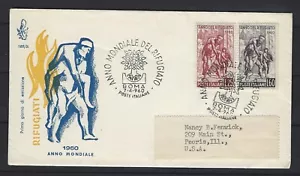ITALY FDC 1960: RUFUGEES WORLD YEAR - Picture 1 of 2