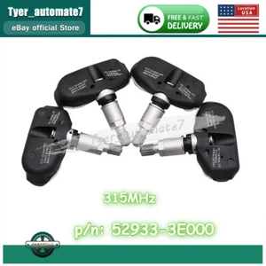 Tire Pressure Sensor 52933-3E000 TPMS For Hyundai 2008 Sonata GLS/Limited 4PCS - Picture 1 of 14