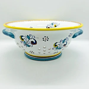 Sberna Deruta Italien Keramik Sieb Sieb 8 1/8" x 3 1/2" - Bild 1 von 12