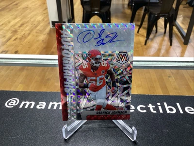 2021 Panini Mosaic Football Autographs #A-DJ Derrick Johnson Auto Prizm - Image 1 of 2