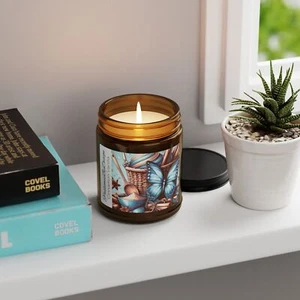 Decorative Soy Candle, Cinnamon Vanilla Scent, Handcrafted Non-Toxic Candle - Picture 1 of 6