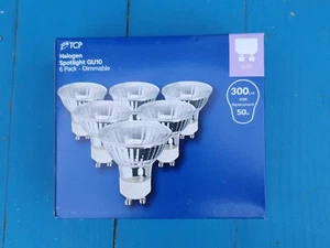 Homebase GU10  40W Warm White Spotlights - Dimmable pack of 6 - Picture 1 of 4