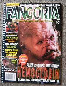 FANGORIA : ISSUE 161 : HORROR : HEMOGLOBIN/LOST HIGHWAY/ANACONDA : 1997 : VG - Picture 1 of 6