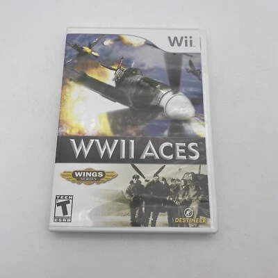 WWII Aces ~ Wings Series (Nintendo Wii, 2008) Disc with Manual Tested Works - Image 1 of 4