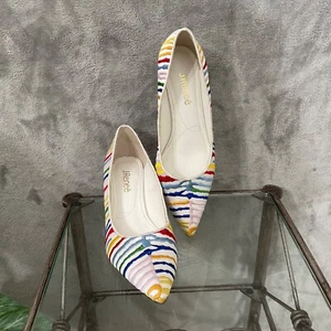 J. Renee “ Zelina” Rainbow color pumps Shoes Pointed Toe women’s Size 7.5 Wide - Picture 1 of 13