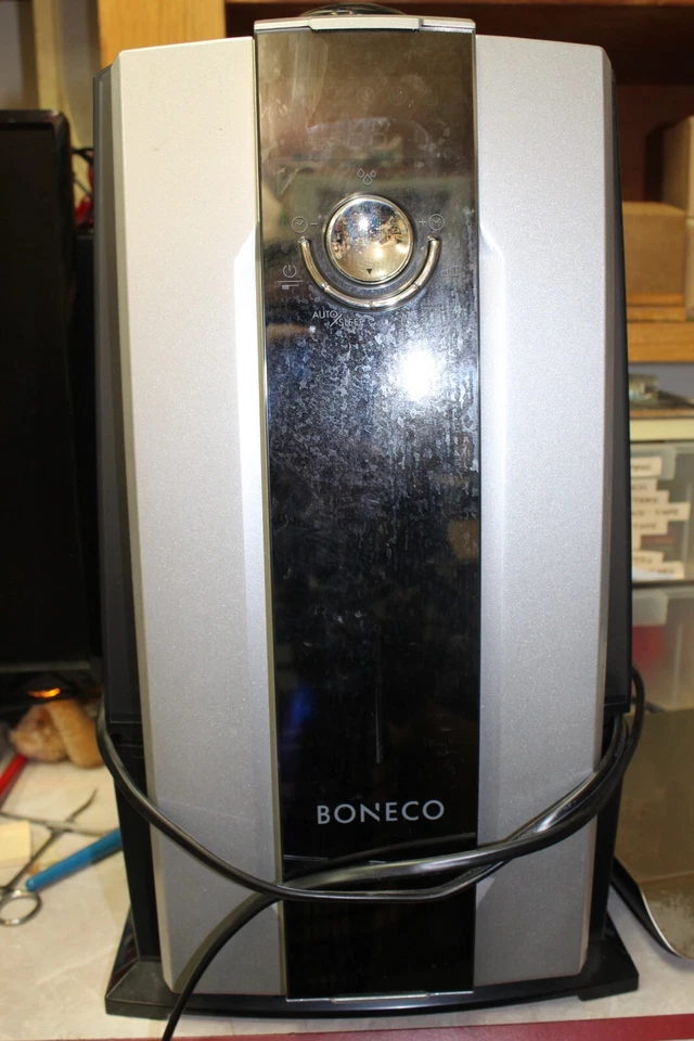 BONECO 7142 Ultrasonic Warm or Cool Mist Humidifier - Black/Gray/Silver - Image 1 of 4