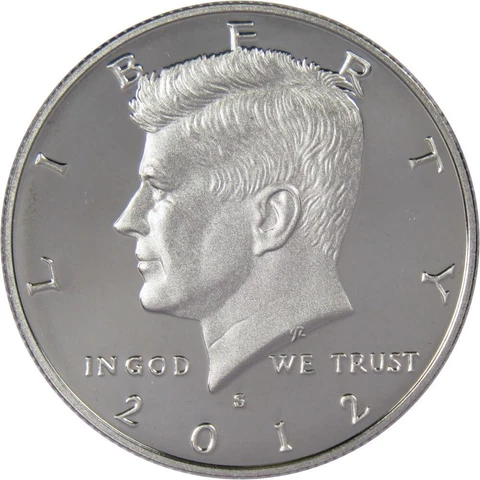 2012 S Kennedy Half Dollar Choice Proof Clad 50c US Coin Collectible Cover