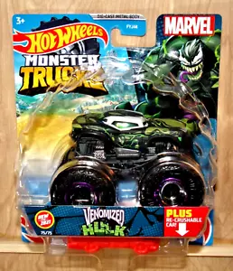 HOT WHEELS VENOMIZED HULK Monster Trucks 1:64 4x4 2021 MoC Free Shipping - Picture 1 of 5