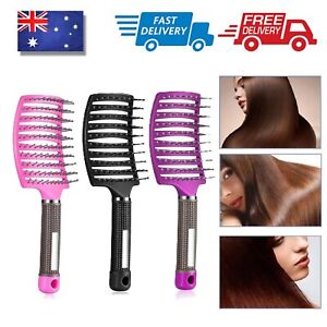 New Detangle Nylon Boar Bristle Brush Hairbrush Smooth Head Scalp Massage Comb
