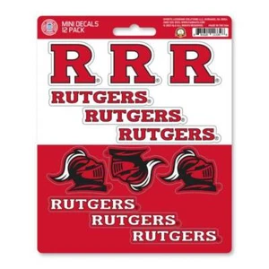 Rutgers University Scarlet Knights - Set Of 12 Sticker Sheet - Picture 1 of 1