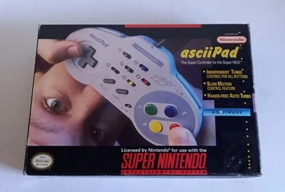 Nintendo Super Nintendo SNES ASCII PAD Controller Ascii Ware - Immagine 1 di 4