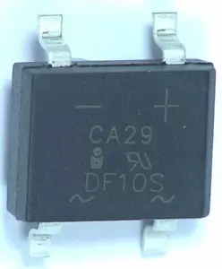 10 x raddrizzatore ponte Invac DF10S 1A 1000 V 4 pin alimentatore DF-S SMD - Foto 1 di 1