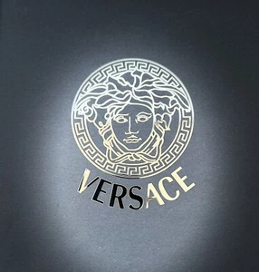 Big Size Nickel Sticker Versace Medusa 110x90 mm,  Colour SILVER, Pegatina,label - Afbeelding 1 van 4