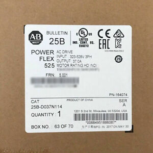 Allen-Bradley PowerFlex 525 18.5kW 25Hp AC Drive AB 25B-D037N114