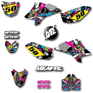 Custom Graphics Full Kit to Fit Yamaha TTR 50 2006 - 2024 RUSH STYLE sticker kit - Bild 1 von 8