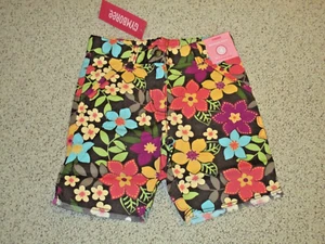 NWT NEW GYMBOREE JUNGLE GEM BROWN FLORAL BERMUDA SHORTS SIZE 4 - Picture 1 of 1