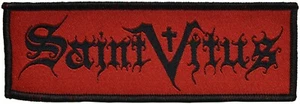 SAINT VITUS - Black-Bandname / Red-Patch - 12,2 cm x 4,4 cm - 166819 - Bild 1 von 1