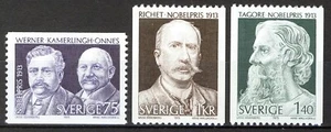 Suecia 1973, Premio Nobel 1913 Set MNH, Mi 833-35 - Imagen 1 de 1