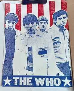Poster The Who rosso bianco blu Keith Moon Pete Townshend Roger Daltrey Entwistle - Foto 1 di 6