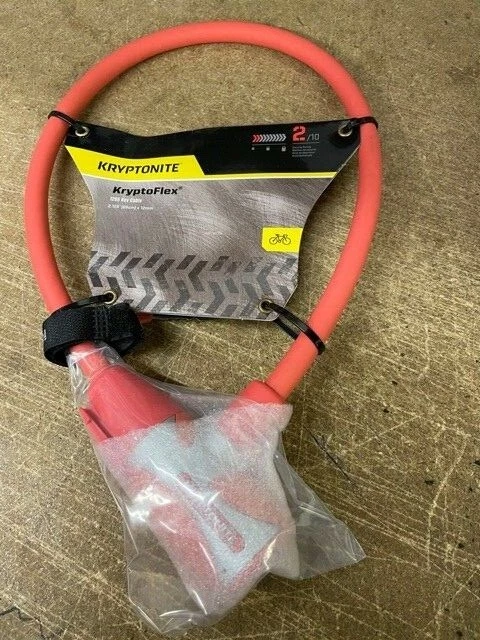 BN - KRYPTONITE - KRYPTOFLEX 1265 Key Operated Cable LOCK - PINK or SKY BLUE - Image 1 of 1