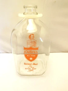 1969 GALLONEN MILCHFLASCHE WERBUNG SCHRECKT ALL STAR MILCHFARMEN QUINCY KRANK. - Bild 1 von 7