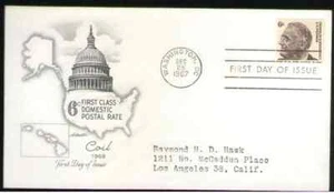 US. 1298. 6c. Franklin D. Roosevelt. Coil Single. Artmaster FDC. 1967 - Picture 1 of 1