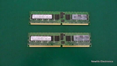 HP AD274A 2GB (2 x 1GB) PC-4200 DDR2 SDRAM DIMM Server Memory Kit AB564AX - Image 1 of 3