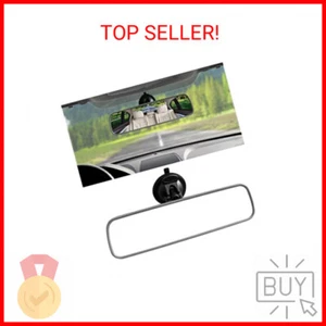 9.8'' Car Rear View Mirror with Suction Cup, Anti Glare Adjustable Auto Interior - Picture 1 of 2