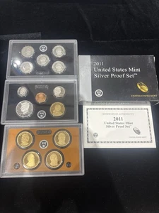 2011 Silver Proof Set U.S. Mint Original Government Packaging OGP COA - Picture 1 of 7