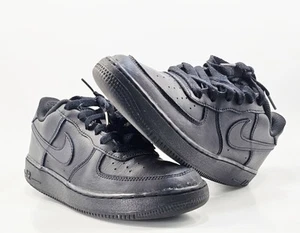 Nike Boys Air Force 1 LE DH2920-001 Black Casual Shoes Sneakers Size 7Y - Picture 1 of 9