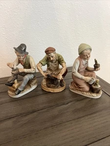 Vintage HOMCO Schuh Schuster, Schmied, Gärtner Figuren Karriere Form #1223 Set - Bild 1 von 24