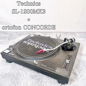 Technics SL-1200MK3 Black Direct Drive DJ Turntable DJ Equipment Pitch Control - Picture 1 of 9