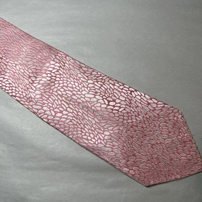 Duchamp London Hand Made 100% Silk Pink Geometric Pattern 3.75"x58" - Изображение 1 из 4