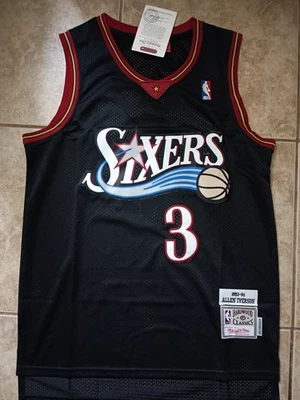 Philadelphia 76ers Jersey Allen Iverson #3 Jersey Throwback Jersey US Seller - Image 1 of 4