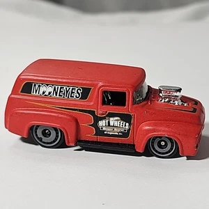 Hot Wheels '56 Ford Mooneyes Matte Red Rat Rod Low Rider Panel Truck Diecast Car - Picture 1 of 12